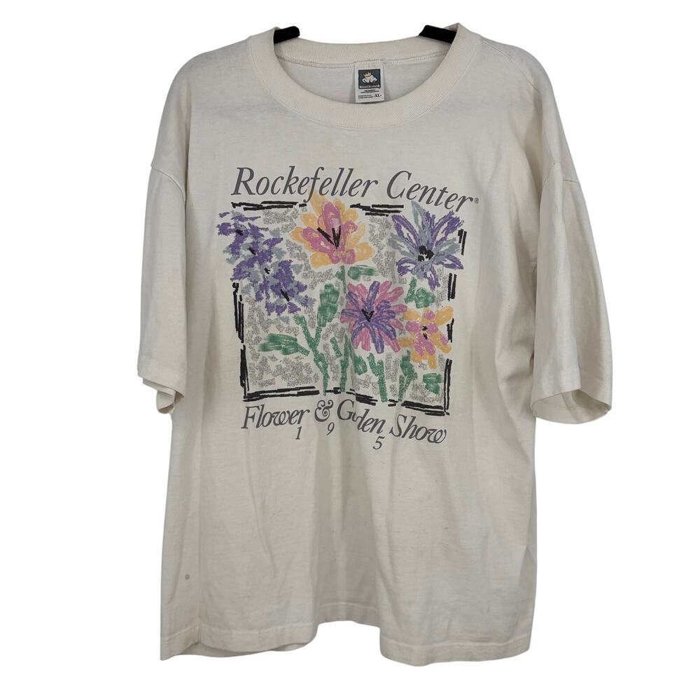 Cotton Deluxe Rockefeller Center Flower & Garden Show 1995 Cotton Tee Size XL